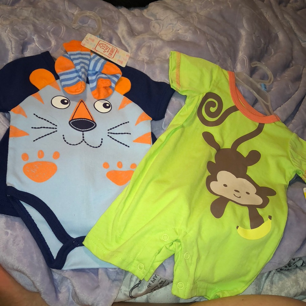 2 baby boy outfits.
